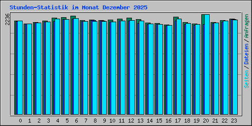 Stunden-Statistik im Monat Dezember 2025
